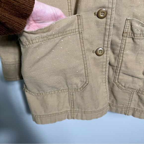 We The Free For Free People Khaki Swept Up Military Shirt Jacket NWOT Size XS - Picture 13 of 16